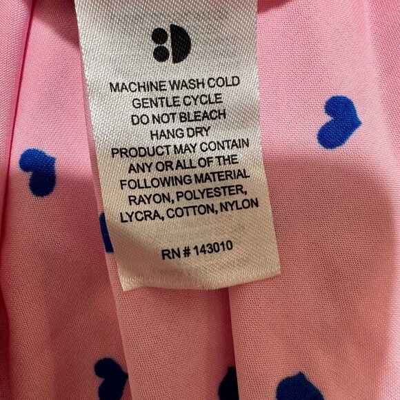 Dot Dot Smile Baby Girl Size 12/24 Month Pink Blue Hearts Tank Twirl Dress NWT - Picture 6 of 6